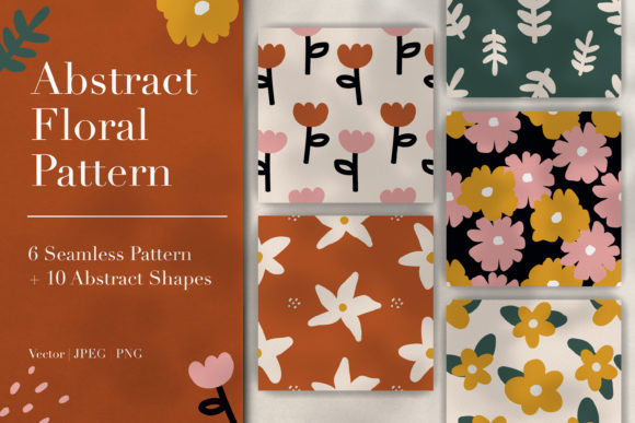 Download Abstract Floral Pattern &amp; Shapes - Shapes Collection