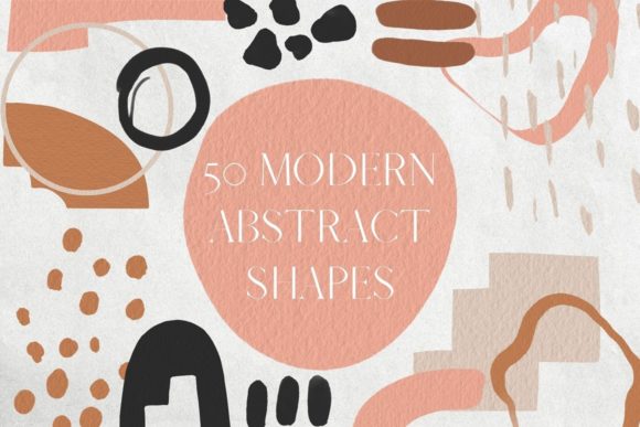Download Beige, Pink, Brown Abstract Shapes - Shapes Collection