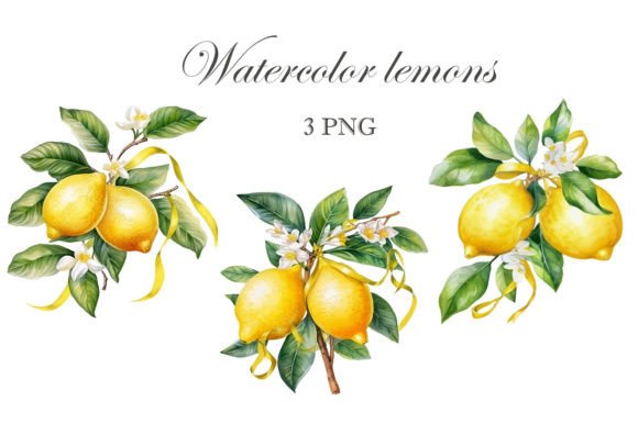 Download Lemon Watercolor Png. Citrus Clipart - Citrus clipart Collection