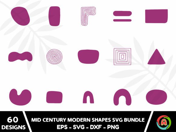 Download Mid Century Modern Shapes Svg Bundle - Svg bundle Collection