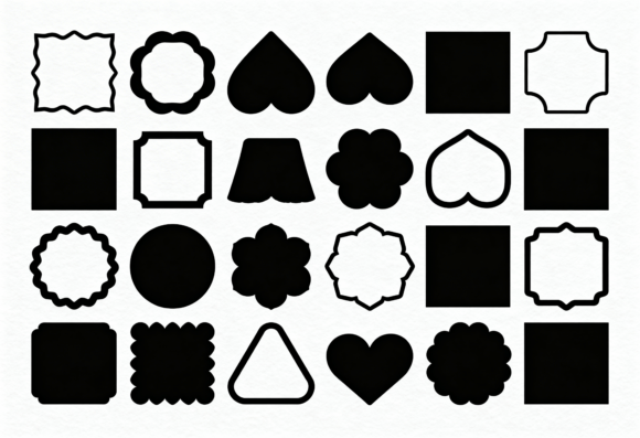 Download Unique Shapes SVG Bundle Clipart Frames - Premium Resources