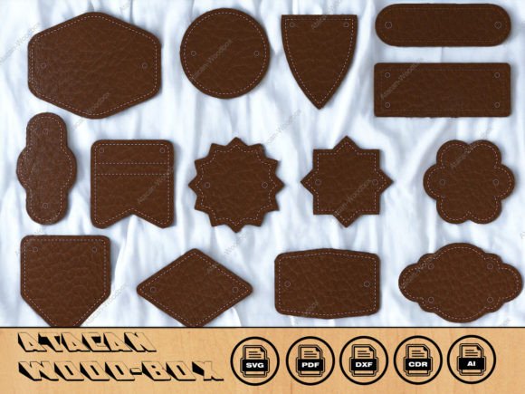 Download Genuine Leather Label Signs and Shapes - Premium Resources