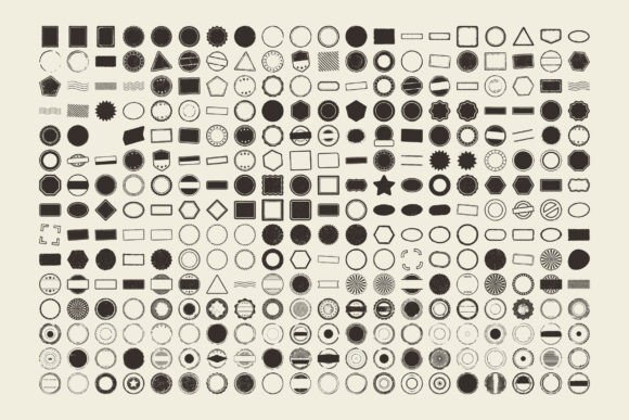 Download 300 Vintage Badge Shapes SVG Set - Premium Bundle