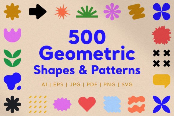 Download 500 Geometric Shapes &amp; Patterns - Premium Resources