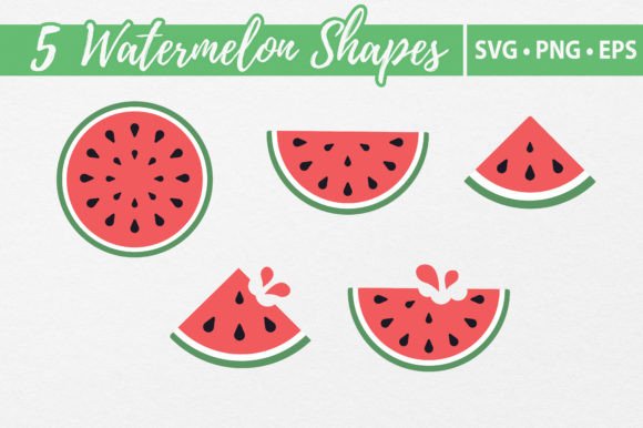 Download Watermelon Vector Shapes SVG Cutting - Premium Resources