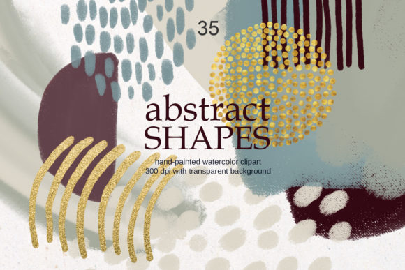 Download Modern Abstract Shapes Clipart - Shapes Collection