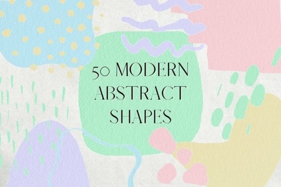 Download 50 Pastel Abstract Shapes Clipart - Shapes Collection