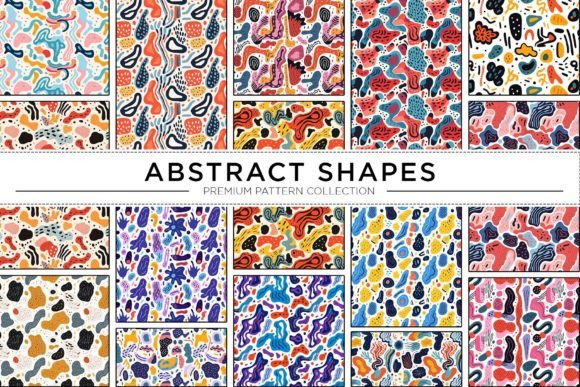 Download Chic Colorful Shapes Pattern Bundle - Shapes Collection