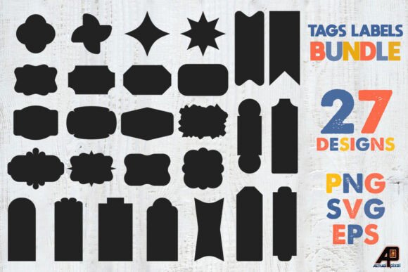 Download Tags, Labels and Shapes Bundle SVG PNG - Premium Resources