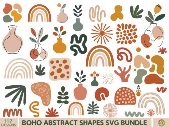 Download Boho Abstract Shapes Svg Bundle - Svg bundle Collection