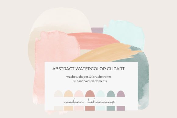 Download Watercolor Wash Abstract Shapes Clipart - Shapes Collection
