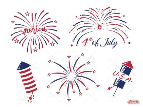 Download Fireworks 4th of July SVG Bundle Design - Svg bundle Collection