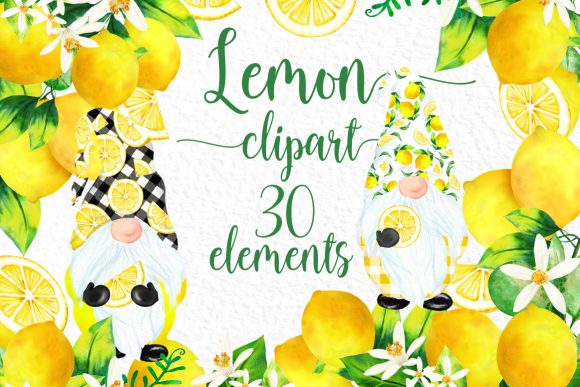 Download Lemon Clipart Citrus Clipart Cute Gnomes - Citrus clipart Collection