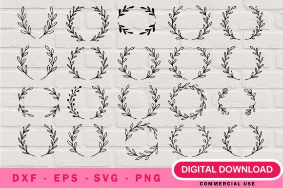 Download Minimal Aesthetic Wreath SVG Bundle - Svg bundle Collection