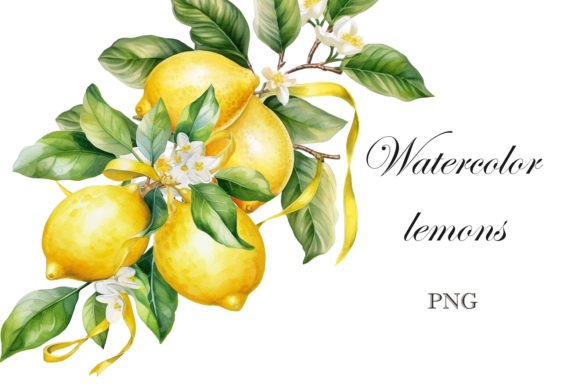 Download Lemon Watercolor Png. Citrus Clipart - Citrus clipart Collection