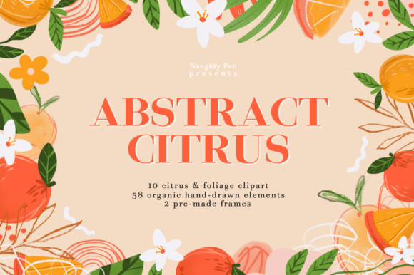Download Abstract Citrus Clipart Organic Shapes - Citrus clipart Collection