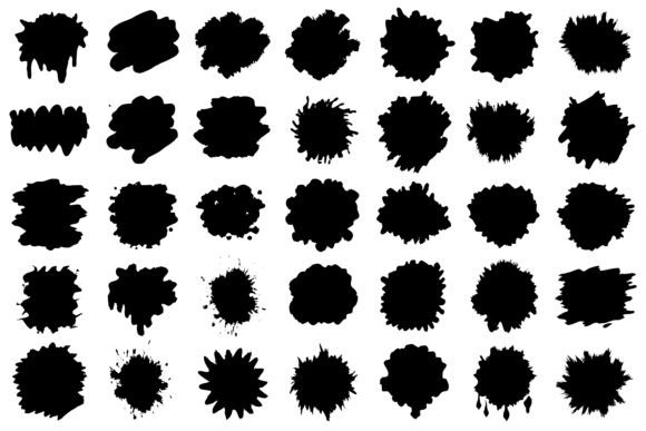 Download Brush Stroke Shapes Set, Grunge Strokes - Premium Resources