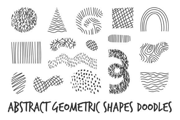 Download Abstract Geometric Shapes Doodles Lines - Shapes Collection