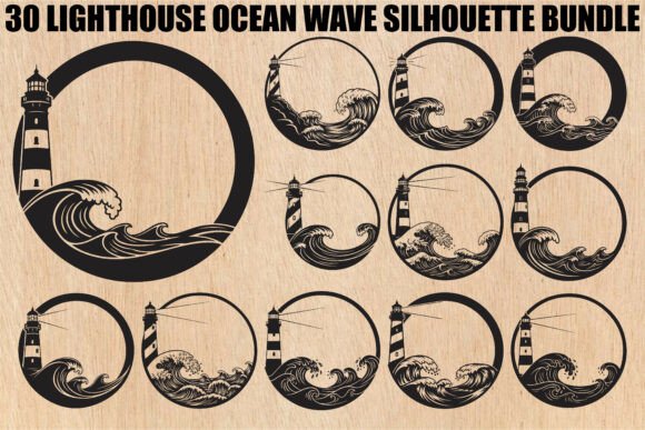 Download Lighthouse Ocean Wave SVG Bundle - Svg bundle Collection