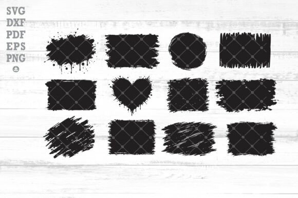 Download 12 Grunge Brush Stroke SVG Bundle - Svg bundle Collection