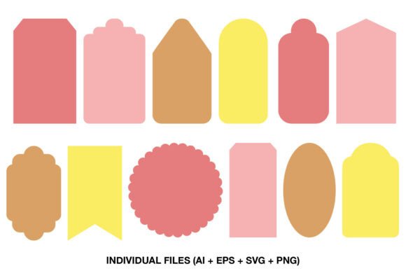 Download Tag Shapes SVG Label Templates - Premium Bundle